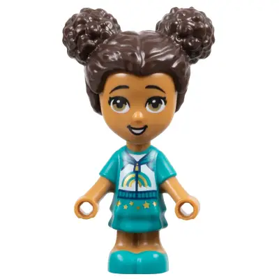  Friends Liz - Micro Doll, Dark Turquoise Dress and Rainbow Hoodie