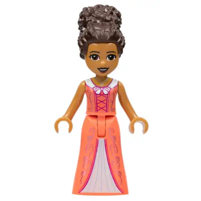  Friends Andrea - Coral Dress and Updo