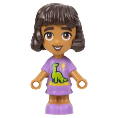 Friends Alba - Micro Doll, Medium Lavender Dress