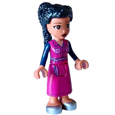  Friends Hale - Magenta Jacket and Skirt, Silver Shoes