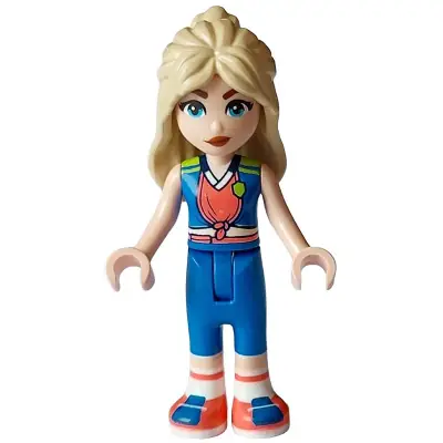  Friends Hanna - Blue, Coral, and Lime Sports Uniform