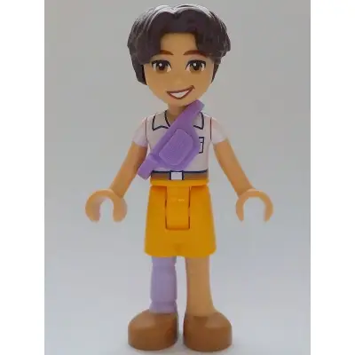  Friends Petch - White Shirt, Medium Lavender Belt Bag