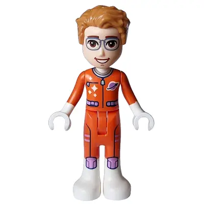  Friends Julian (Adult) - Astronaut, Reddish Orange Spacesuit