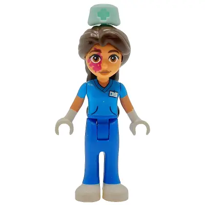  Friends Eniko - Dark Azure Shirt, Blue Trousers, Nurse Hat