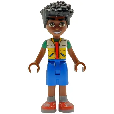  Friends Zac - White and Yellow Jacket, Blue Shorts, Red Shoes