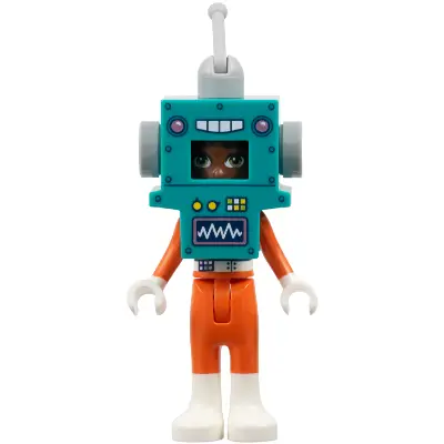  Friends Zac - Dark Turquoise and Orange Robot Costume