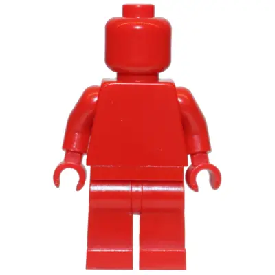  Plain Red Torso, Red Legs, Red Head (Monochrome) (LEGO VIP Letter I)
