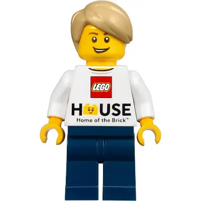 LEGO House Minifigure - LEGO Logo, 'Home of the Brick'