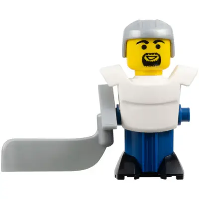  McDonald's Sports Hockey Player - White Torso and Blue Base without Stickers