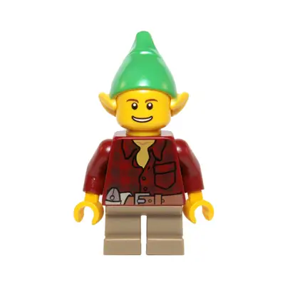  Elf - Dark Red Flannel Shirt