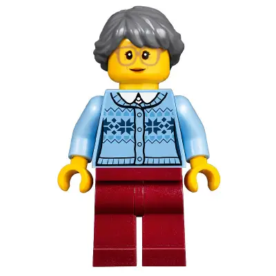  Winter Holiday Train Station Grandmother