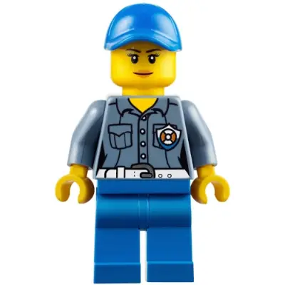  Coast Guard City ATV Driver Female, Blue Legs, Blue Cap with Hole