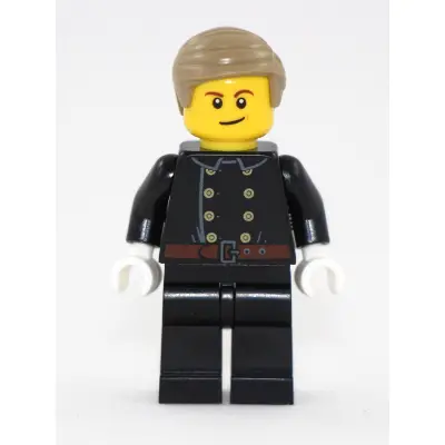  Fire - Jacket with 8 Buttons, Dark Tan Smooth Hair