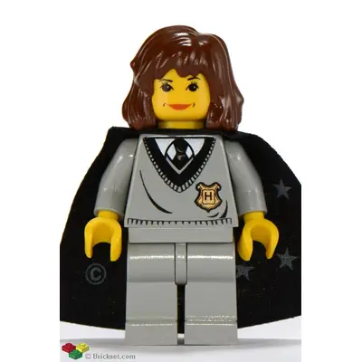  Hermione Granger - Hogwarts Torso, Light Gray Legs, Black Cape with Stars