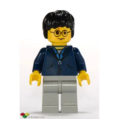  Harry Potter - Dark Blue Jacket Torso, Light Gray Legs