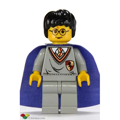  Harry Potter - Gryffindor Shield Torso, Light Gray Legs, Medium Violet Cape