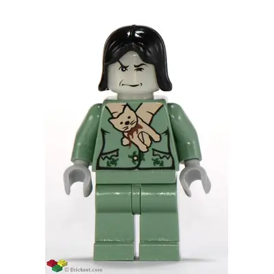  Professor Severus Snape Boggart - Sand Green Outfit, Black Hair