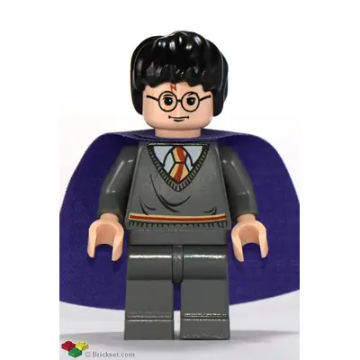  Harry Potter - Gryffindor Stripe Torso, Dark Bluish Gray Legs, Lilac Cape