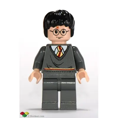  Harry Potter - Gryffindor Stripe Torso, Dark Bluish Gray Legs, Eyebrows in Glasses
