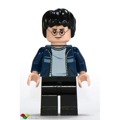  Harry Potter - Dark Blue Open Jacket with Stripe, Black Legs