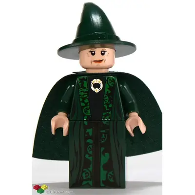  Professor Minerva McGonagall - Dark Green Robe and Cape