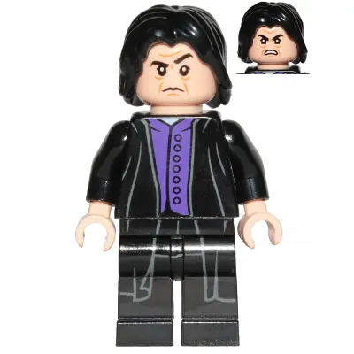  Professor Severus Snape - Dark Purple Shirt, Black Robes, Printed Legs, Shirt Tail