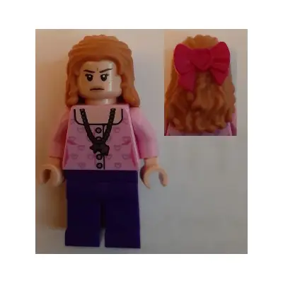  Lavender Brown - Bright Pink Blouse