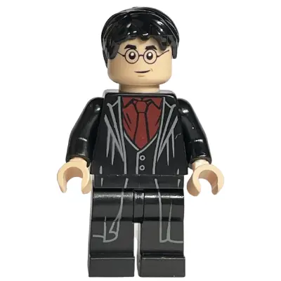  Harry Potter - Dark Red Shirt and Tie, Black Robe