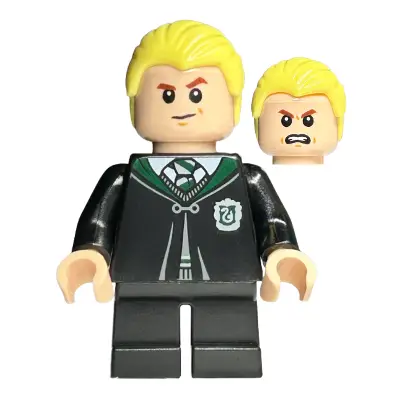  Draco Malfoy - Black Torso Slytherin Robe, Black Short Legs