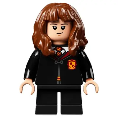  Hermione Granger - Gryffindor Robe Clasped, Sweater, Shirt and Tie, Black Short Legs