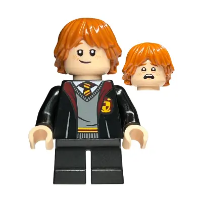  Ron Weasley - Gryffindor Robe, Sweater, Shirt and Tie, Black Short Legs