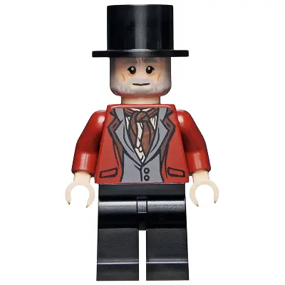  Wizard - HP Wizarding World Male, Black Top Hat, Dark Red Suit, Black Legs