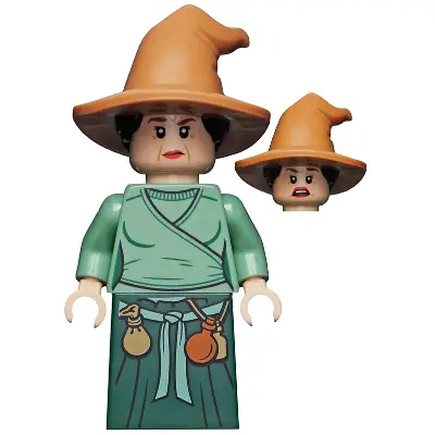  Wizard - HP Wizarding World Female, Medium Nougat Hat, Sand Green Top, Dark Green Skirt