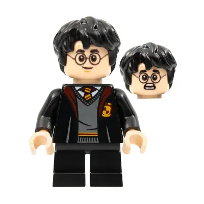  Harry Potter - Gryffindor Robe Open, Black Short Legs, Grin / Scared Head