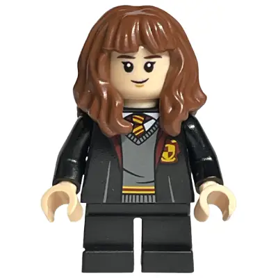  Hermione Granger - Gryffindor Robe Open, Sweater, Shirt and Tie, Black Short Legs