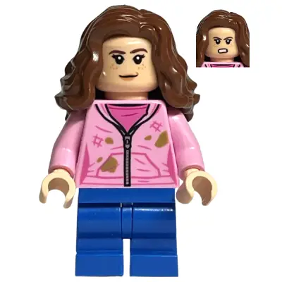  Hermione Granger - Bright Pink Jacket with Stains, Closed / Determined Mouth
