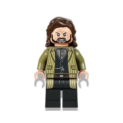  Sirius Black - Dark Brown Hair, Olive Green Jacket