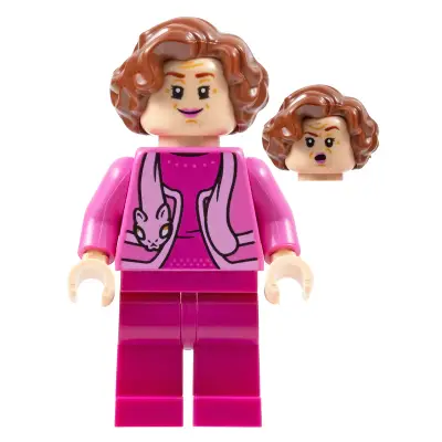  Professor Dolores Umbridge - Dark Pink Jacket with Cat Scarf