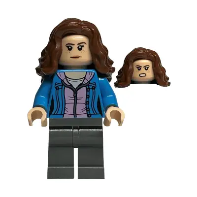  Hermione Granger - Dark Azure Jacket over Bright Pink Hoodie