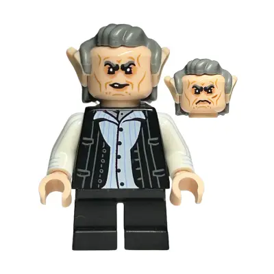  Griphook Goblin - Black Pinstripe Vest