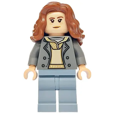  Hermione Granger - Dark Bluish Gray Jacket over Tan Hoodie, Sand Blue Legs