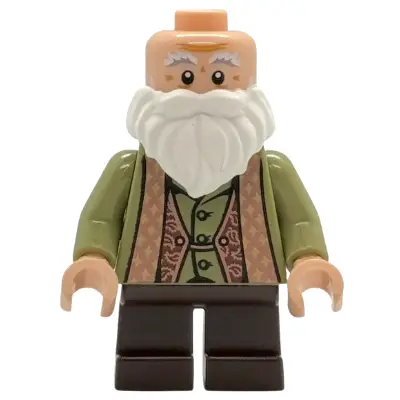  Professor Filius Flitwick - Olive Green Suit, Dark Brown Short Legs