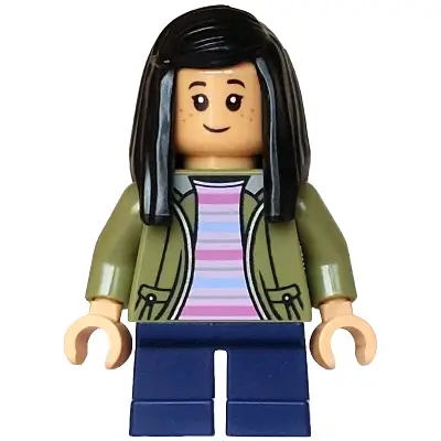  Cho Chang - Olive Green Jacket, Dark Blue Short Legs