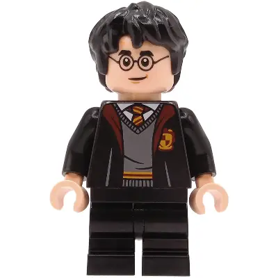  Harry Potter - Gryffindor Robe Open, Black Medium Legs, Hair Thick and Messy