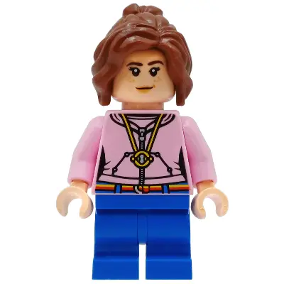  Hermione Granger - Bright Pink Hoodie with Time Turner Necklace