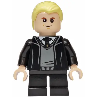  Draco Malfoy - Hogwarts Robe, Black Tie, Grin