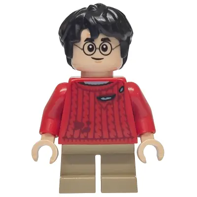  Harry Potter - Red Torn Sweater, Dark Tan Short Legs