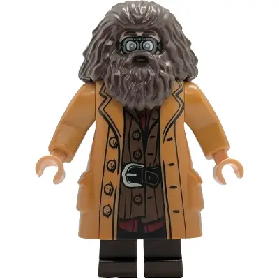  Rubeus Hagrid - Medium Nougat Topcoat with Buttons, Goggles