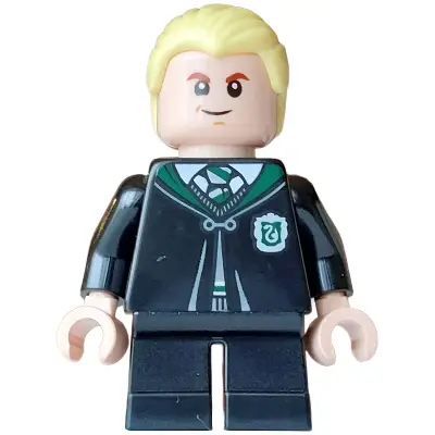  Draco Malfoy - Black Slytherin Robe and Short Legs, Grin / Surprised