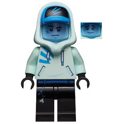  Jack Davids - Light Aqua Hoodie with Cap and Hood (Bright Light Blue Head)